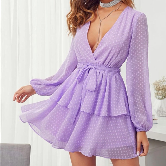 knee length dresses for ladies Violet Romance Mini Dress